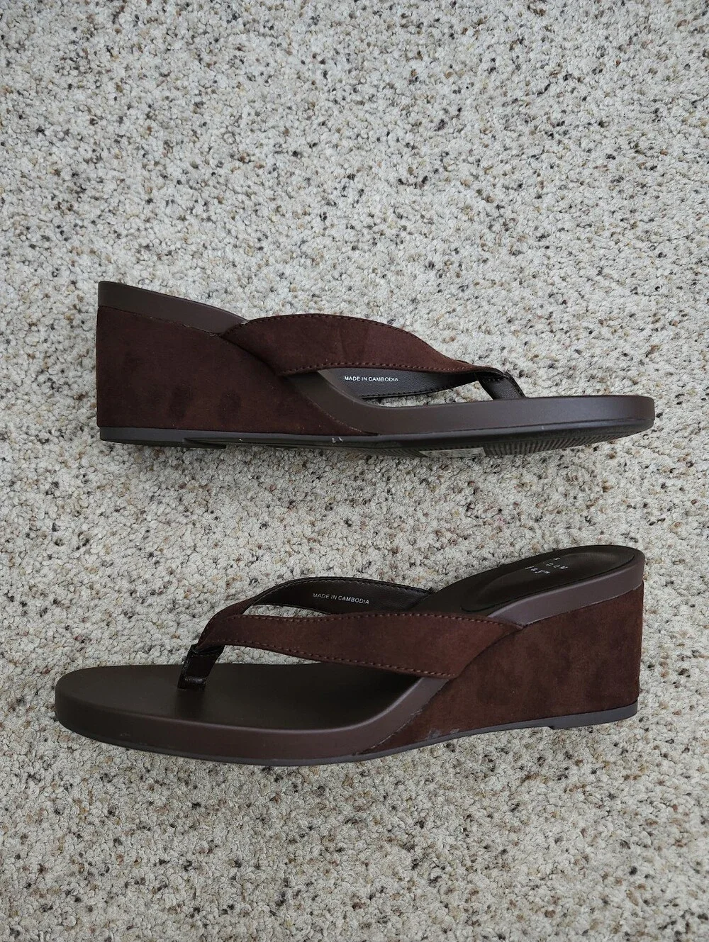 a new day Brown Wedge Heel Sandals